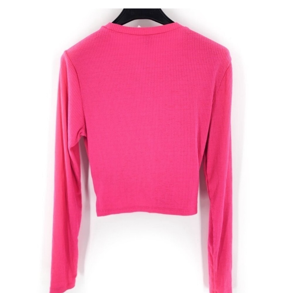 DIVIDED H&M Pink long sleeve crop top size M. - Picture 3 of 5